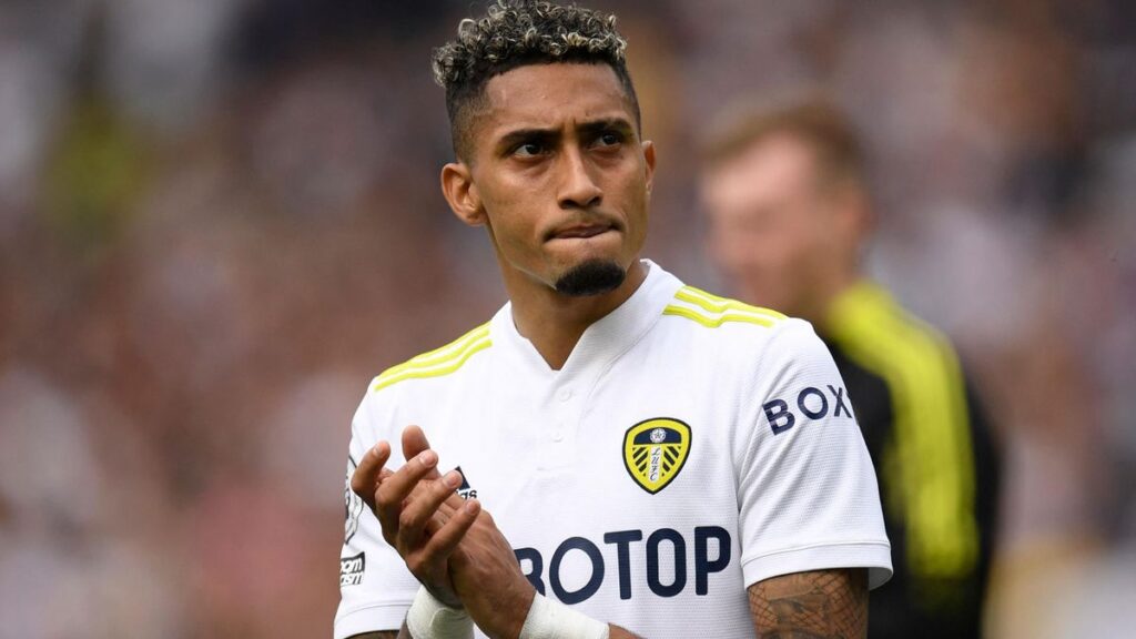 Raphinha made his first appearance in Premier League with Leeds
