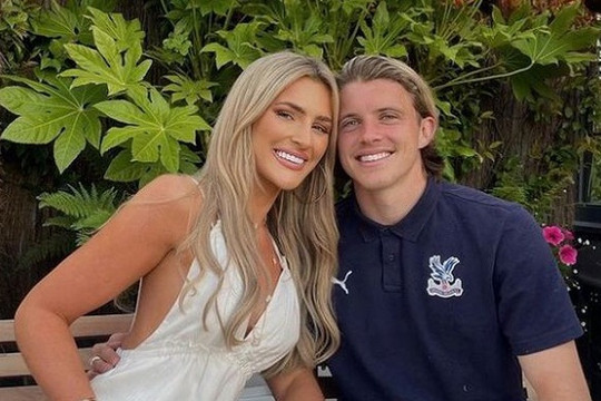 Gallagher with his girlfriend Aine May Kennedy