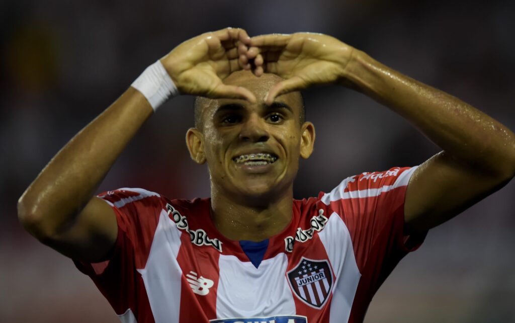 Luis Diaz playing for his first club, Atlético Junior