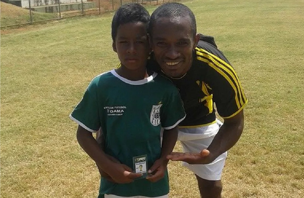 Endrick and his father, Douglas de Sousa Silva Ramos